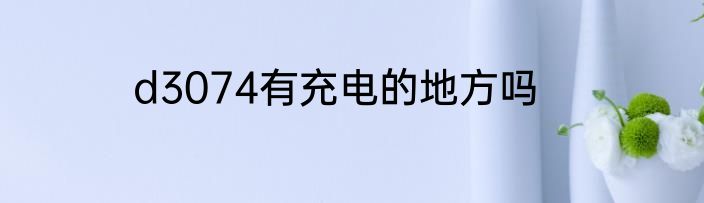 d3074有充电的地方吗