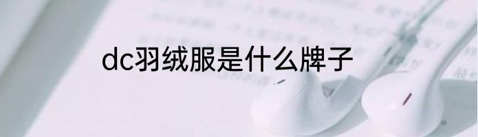 dc羽绒服是什么牌子