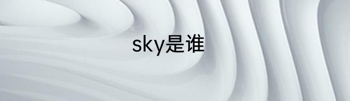 sky是谁