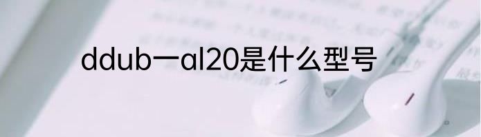 ddub一al20是什么型号
