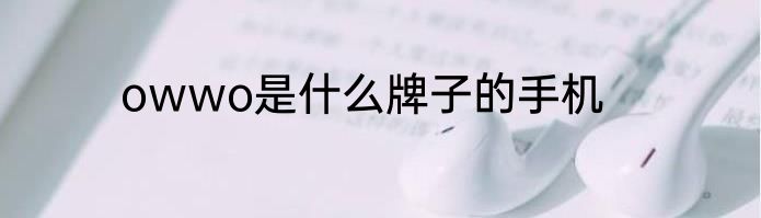 owwo是什么牌子的手机