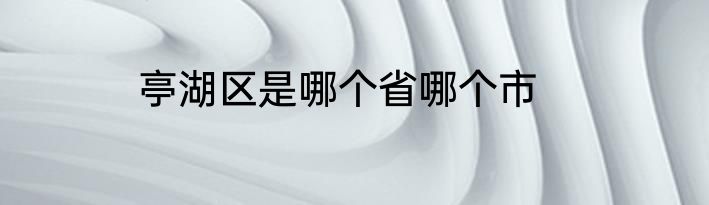 亭湖区是哪个省哪个市