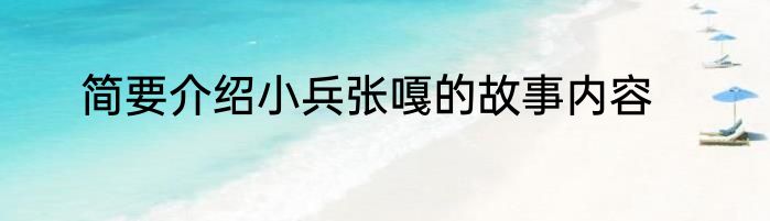 简要介绍小兵张嘎的故事内容