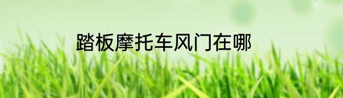 踏板摩托车风门在哪