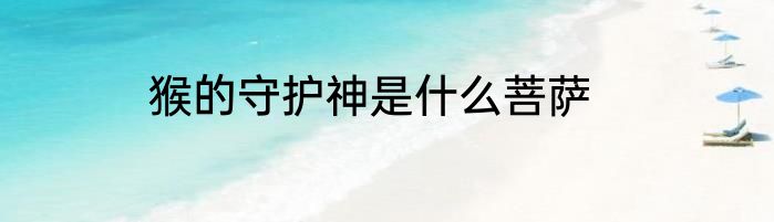 猴的守护神是什么菩萨