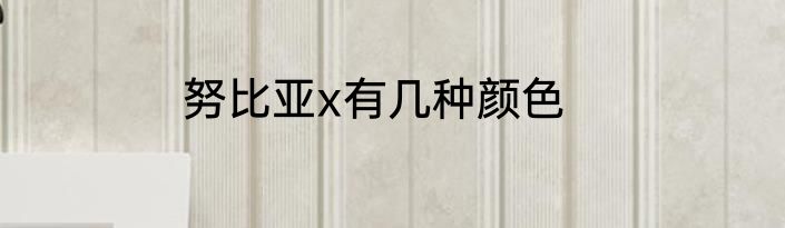 努比亚x有几种颜色