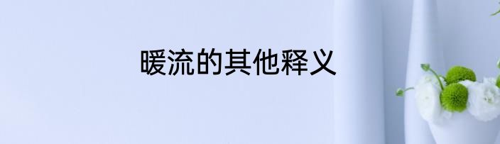 暖流的其他释义