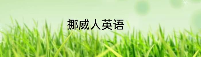 挪威人英语