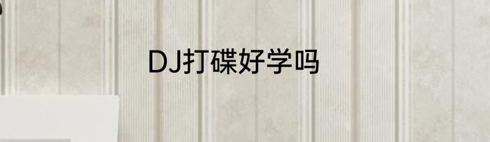 DJ打碟好学吗