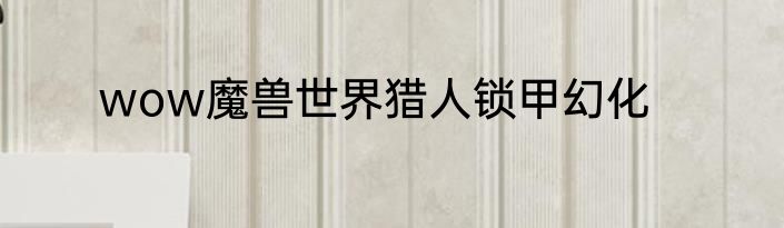 wow魔兽世界猎人锁甲幻化