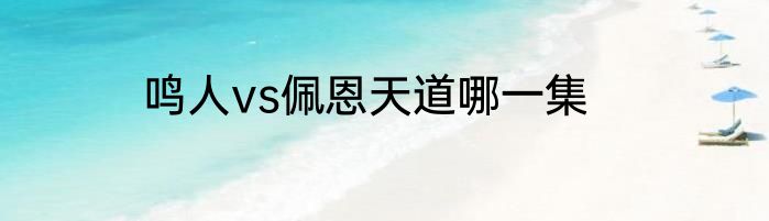 鸣人vs佩恩天道哪一集