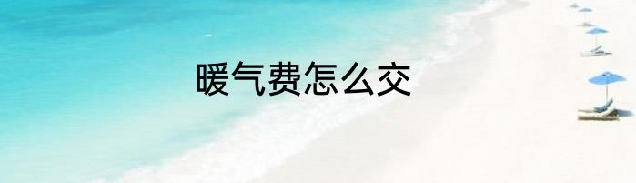 暖气费怎么交