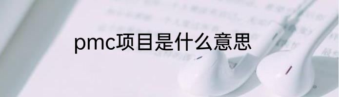 pmc项目是什么意思