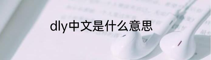 dly中文是什么意思