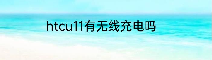 htcu11有无线充电吗