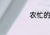 农忙的汉语大词典