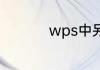 wps中另起一页怎么做
