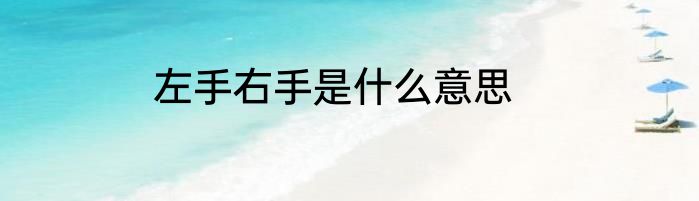 左手右手是什么意思