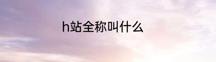 h站全称叫什么