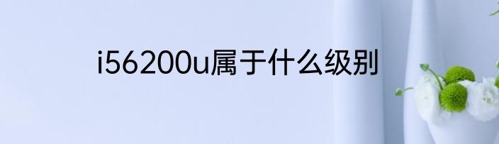 i56200u属于什么级别