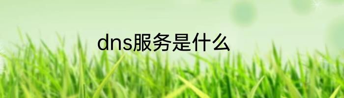 dns服务是什么