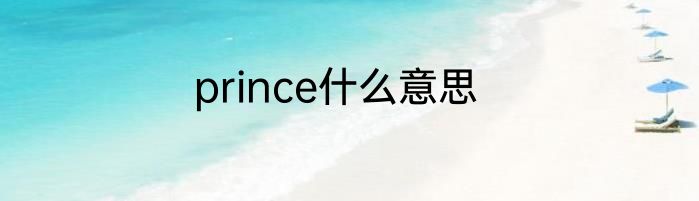 prince什么意思