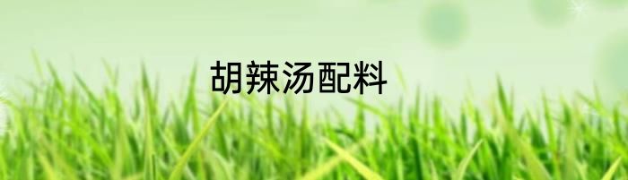 胡辣汤配料