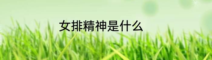 女排精神是什么