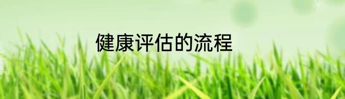 健康评估的流程