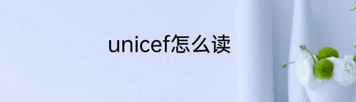 unicef怎么读