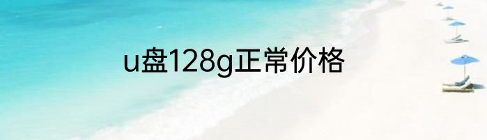 u盘128g正常价格
