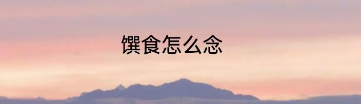 馔食怎么念