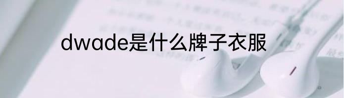 dwade是什么牌子衣服