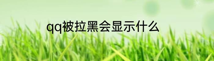 qq被拉黑会显示什么