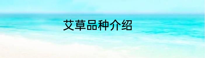 艾草品种介绍
