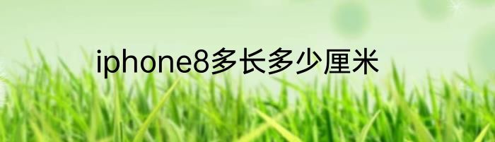 iphone8多长多少厘米