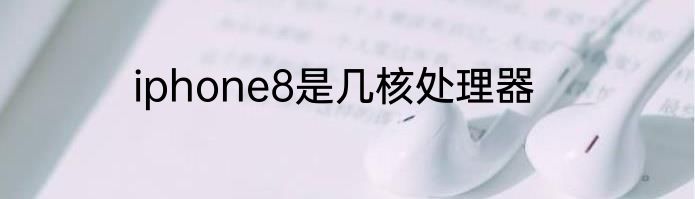 iphone8是几核处理器