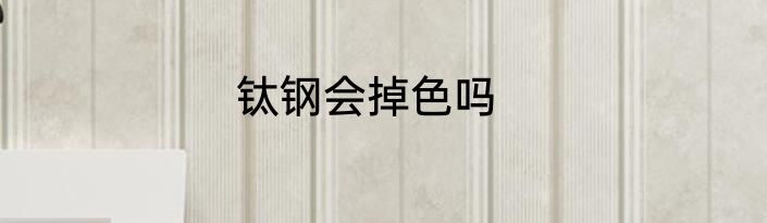 钛钢会掉色吗