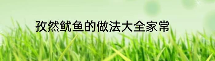 孜然鱿鱼的做法大全家常