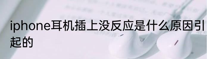 iphone耳机插上没反应是什么原因引起的