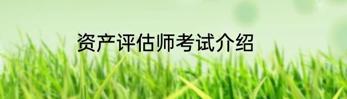资产评估师考试介绍