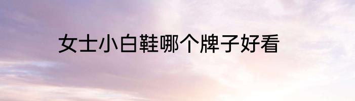 女士小白鞋哪个牌子好看