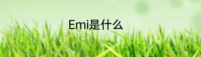 Emi是什么