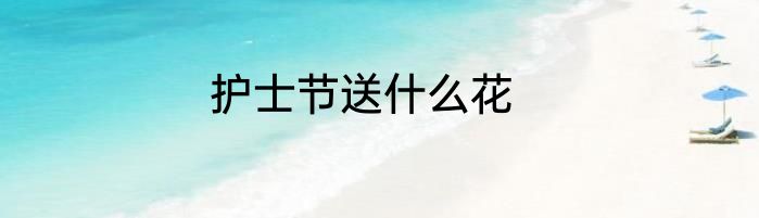 护士节送什么花