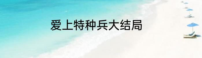 爱上特种兵大结局
