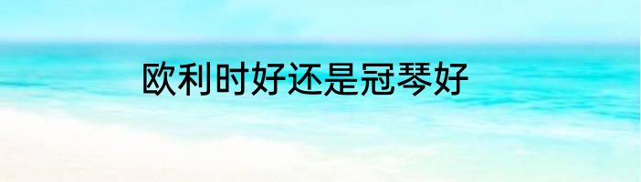 欧利时好还是冠琴好