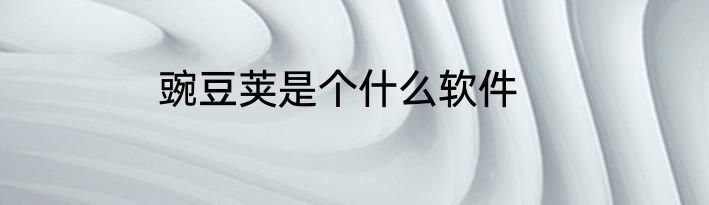 豌豆荚是个什么软件