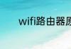 wifi路由器原始密码是admin