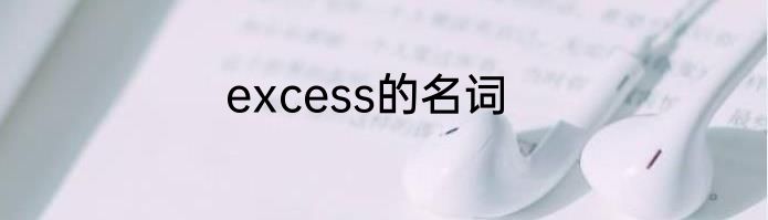 excess的名词