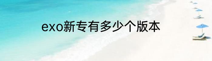 exo新专有多少个版本